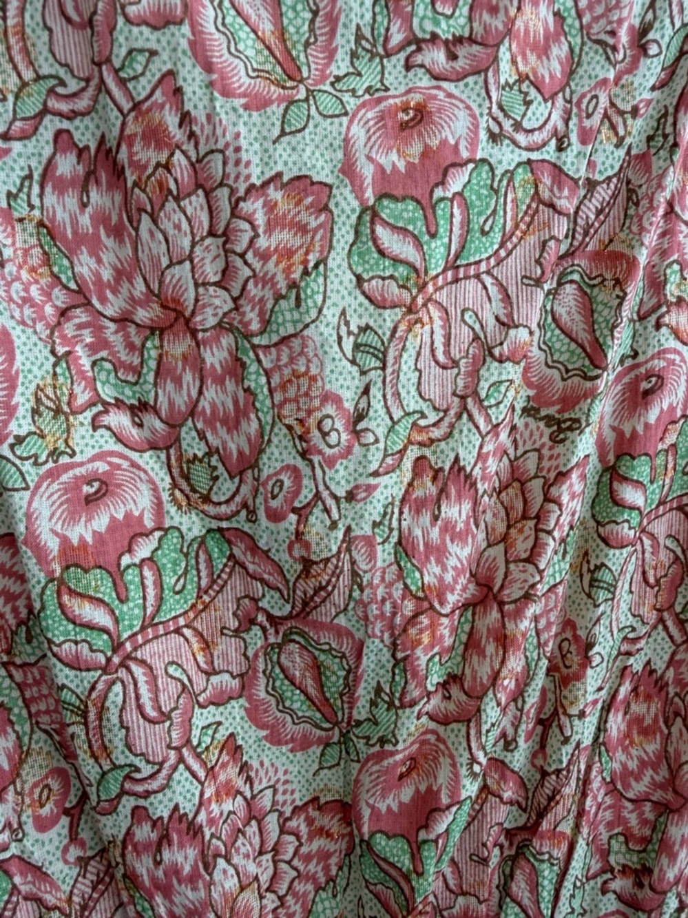 Barok Paris Floral Midi Dress Lace‎ Metallic Ruffle Size Small NWT Boho - Picture 4 of 10